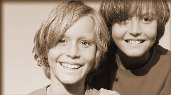 two smiling girls