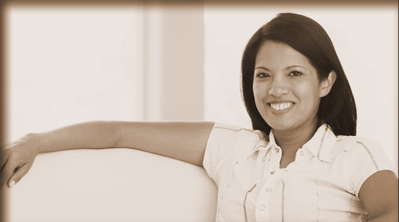 woman smiling